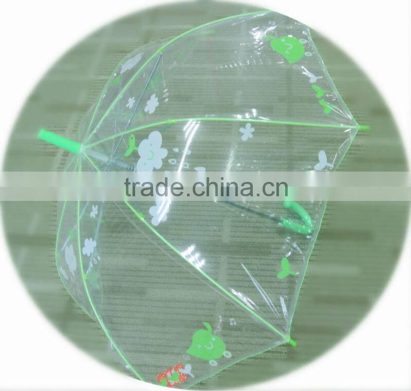 clear transparent PVC umbrella