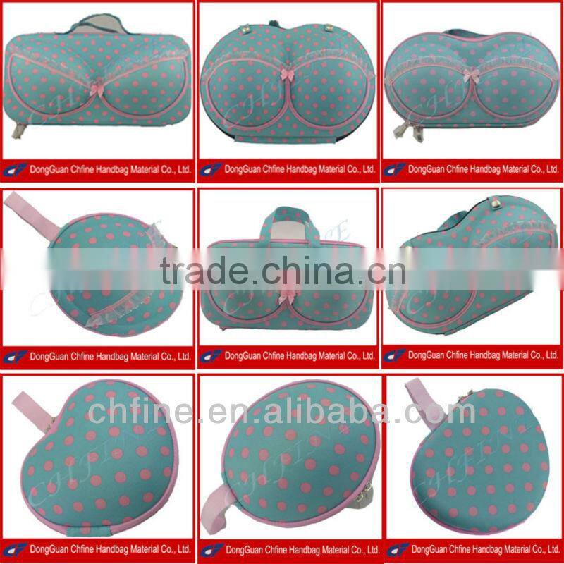 CFBCS5-00003 Polka dots EVA hard shell bra bag organizer