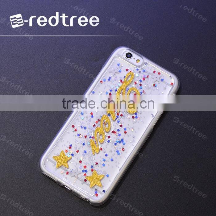 glitter bling star soft tpu DIY fashion case for girls