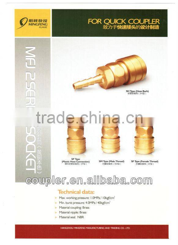 Japan Type Automatic quick coupler SH10