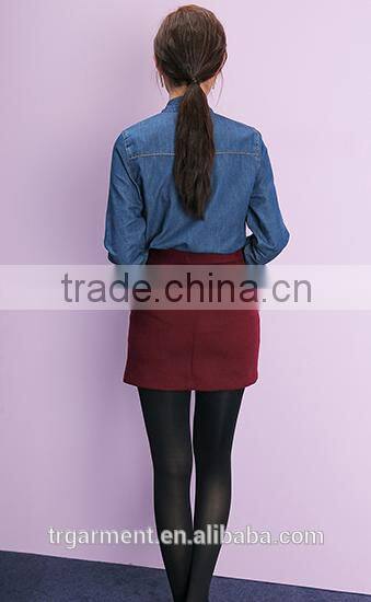 newest jean shirt floral jean tops jean summer shirts