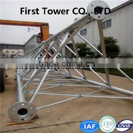 Telecommunication antenna guyed mast steel tower with lowest price