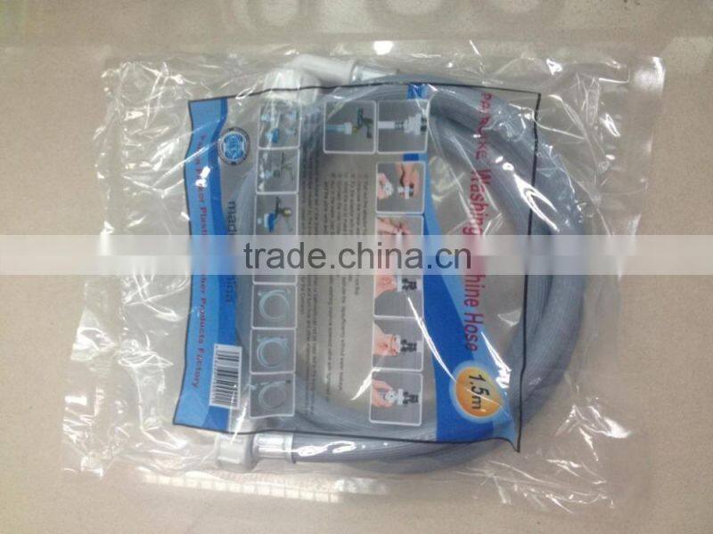 washing machine inlet outlet hose/PVC inlet hose European market/Plastic flexible washing machine drain hose/pvc flexible hose