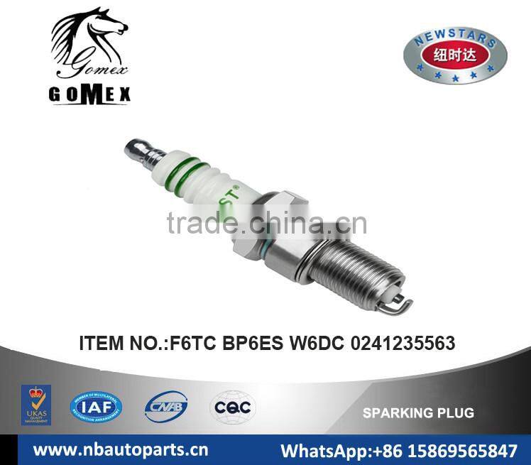 High Quality Auto Spark Plug F6TC BP6ES W6DC 0241235563 for ALFA ROMEO ARMSTRONG SIDDELEY ASTON MARTIN AUSTIN .etc.