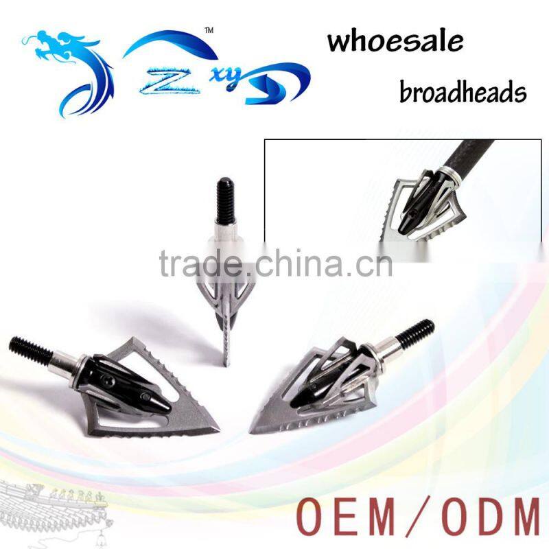 Broadheads 6 Sharp blades for Compound Bow and Crossbow Fighter Toothed blade