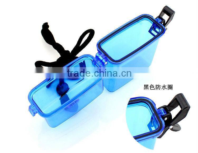 watch waterproof case for watch mobile flashlight battery Plastic box 50g