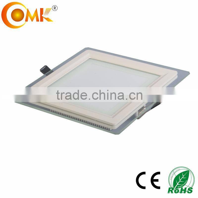 18W Square LED Glass panel light OEM