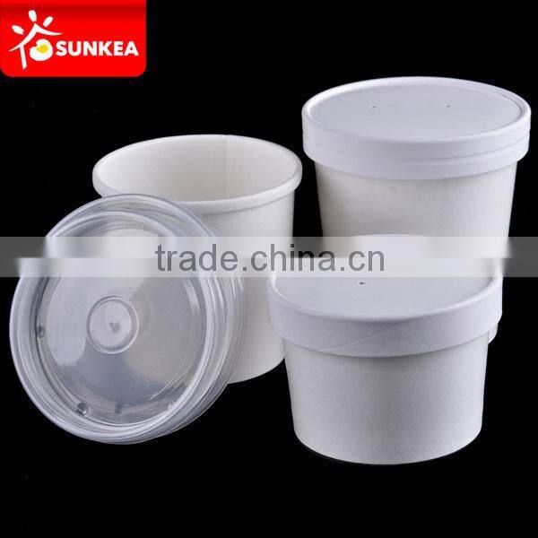 Disposable soup cups with paper lid, paper soup cup, soup bowl