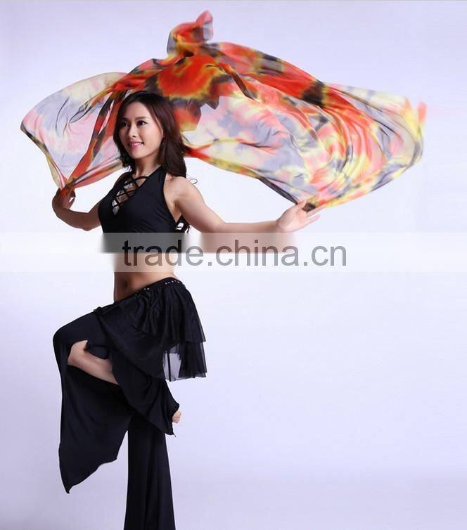 Gradation belly dance veil for lady dancers in performance / practice wear (SJ008)
