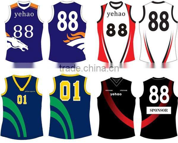 best quality sublimated rugby jersey AFL uniform