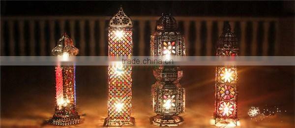 Antique Moroccan floor lamps/ colorful iron cage floor lights/made in china floor lighting