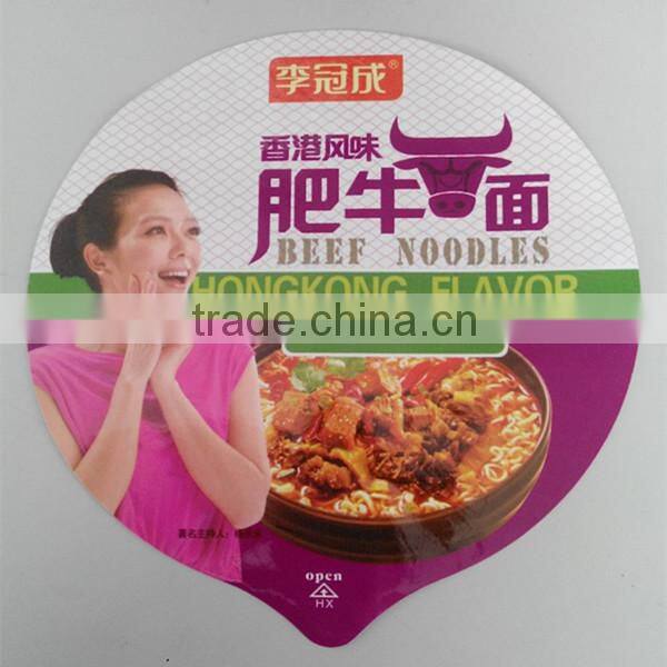 Heat seal paper lid for sealing packing instant noodles
