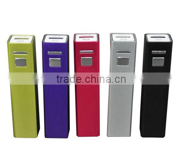 Portable power bank for mobile phone / mobile charger 2600mAh Cheapest Shenzhen factory