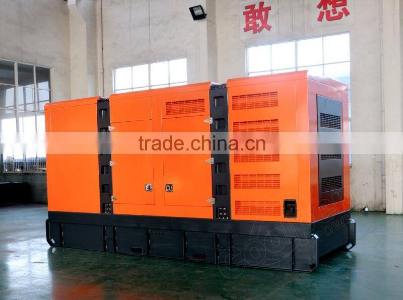 china silent type generator 500kw diesel generator