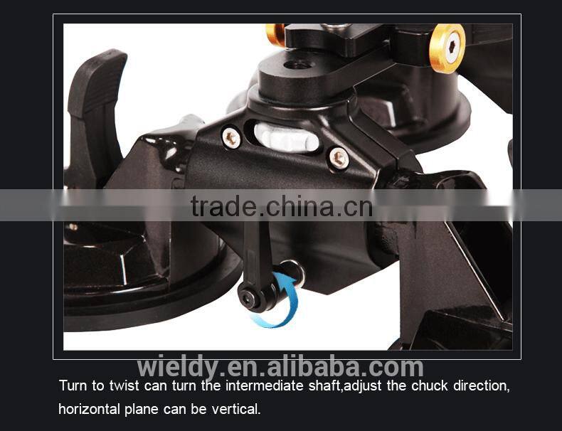 Wieldy four claw sunction up car camera stabilizer