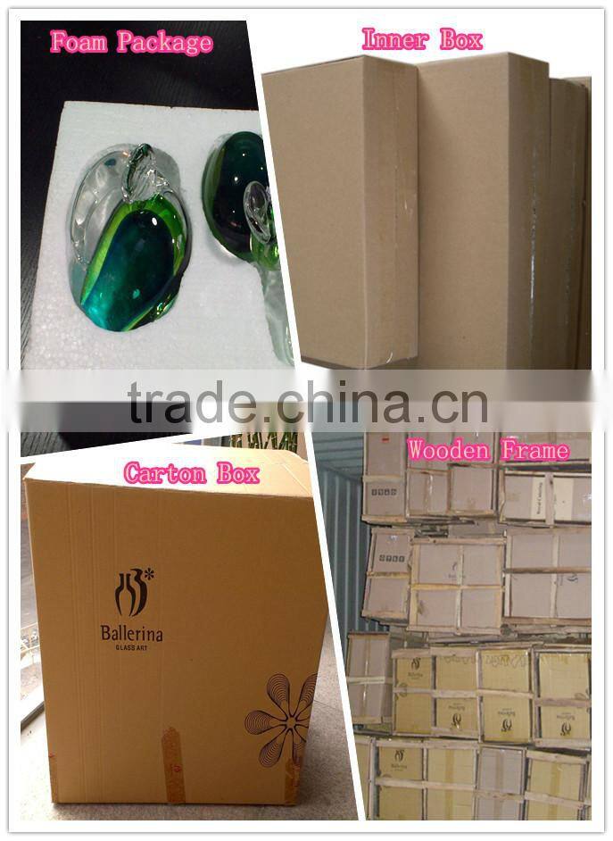 Promotion Blue Glass flower vases