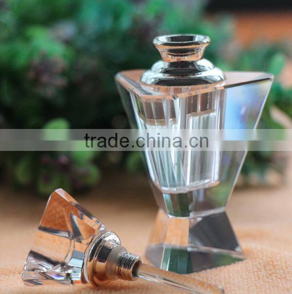 Factory 3ml perfume oil use fancy wholesale crystal perfume bottles