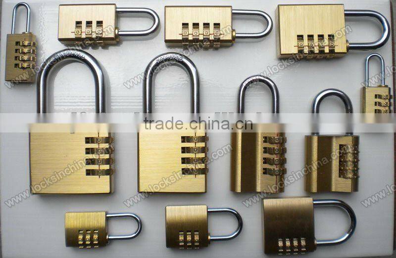 20mm Solid brass combination padlock with 3digits
