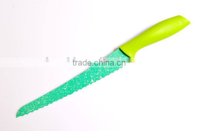 stainless steel serrated steak knife with ceramic coating blade