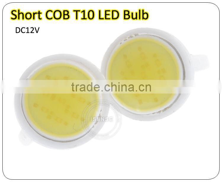 2015 high quality Stable lighting emitting Careful packing Car LED light cob T10 led bulb W5W 168 194 151 t10 led