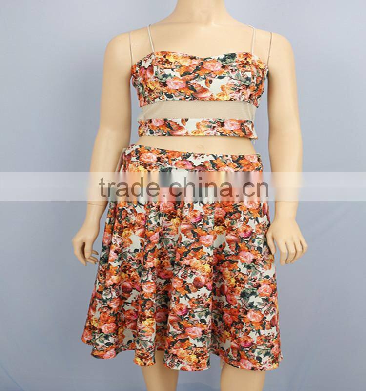 2015 new designs women print wholesale sweat suit