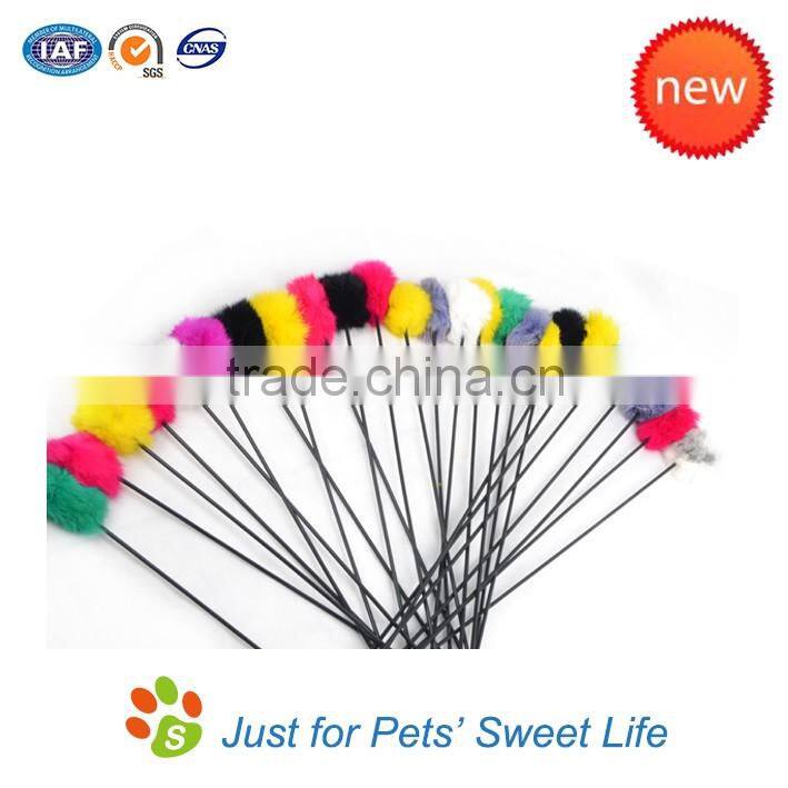 Feather Cat Toy Rabbit Fur Cat Toy Cat Teaser Toys