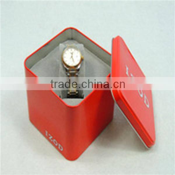 Metal watch box nice tin can