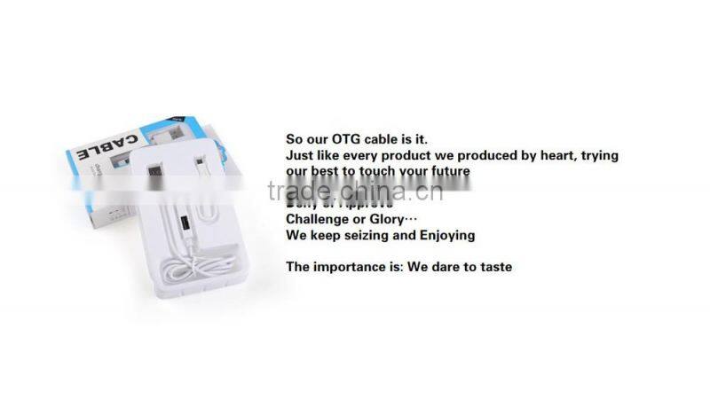 2015 new innovation products otg cable usb adapter for smart phone game