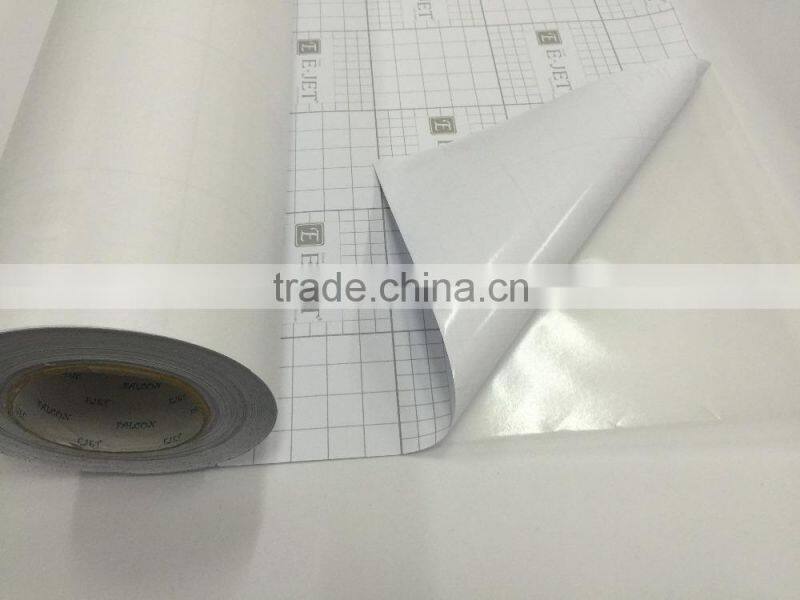 80micron glossy pvc cold lamiantion film with 120gsm white paper for vinyl laminated