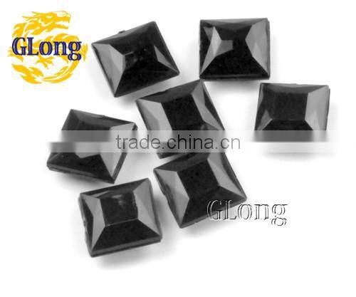 8*8mm Square Shaped Acrylic Point Back Mix Color Rhinestone&Crystal For Stylish Bags Garment Shoes #GY013-8P(Mix-s)