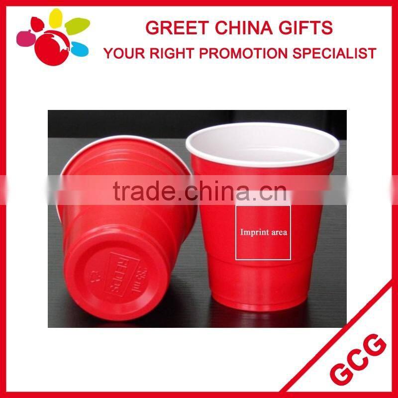 Promotional Custom Logo Printed Clear PP Plastic 10oz Disposable Ice Cream Cup Water Cup Juice Cup