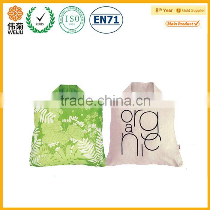 christmas custom printed reusable girl with shopping bags