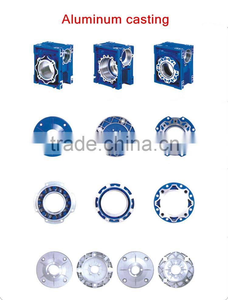 Good Quality NMRV spare part Aluminium alloy gearbox housing, flange, side cover/worm shaft/worm wheel/output shaft/TORQUE ARM
