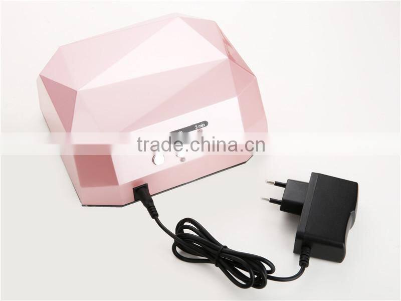 Professional diamond shape ccfl nail lamp 12W magnifying lamp for nail salon nail art machine