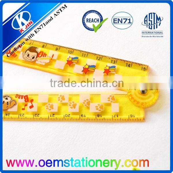 Factory direct sale 30cm flexible foldable scale ruler with AAA quality