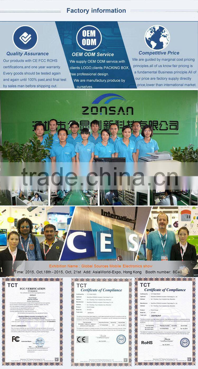 2016 Newest product Home Charger 5-PORT USB Charger QC3.0 Quick Charger