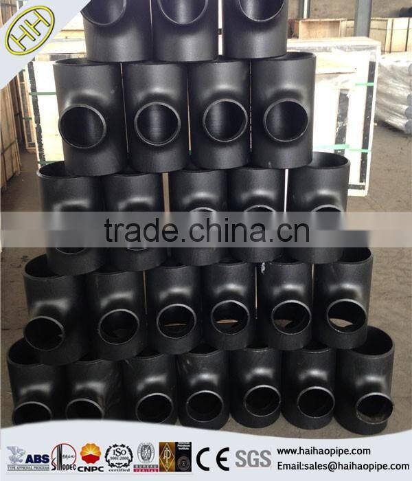 ASTM A234 WPB ASME B16.11 Seamless Carbon steel (EQUAL,REDUCING) TEE pipe fitting