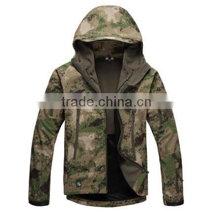 custom woman OEM camo hooded softshell jacket paypal