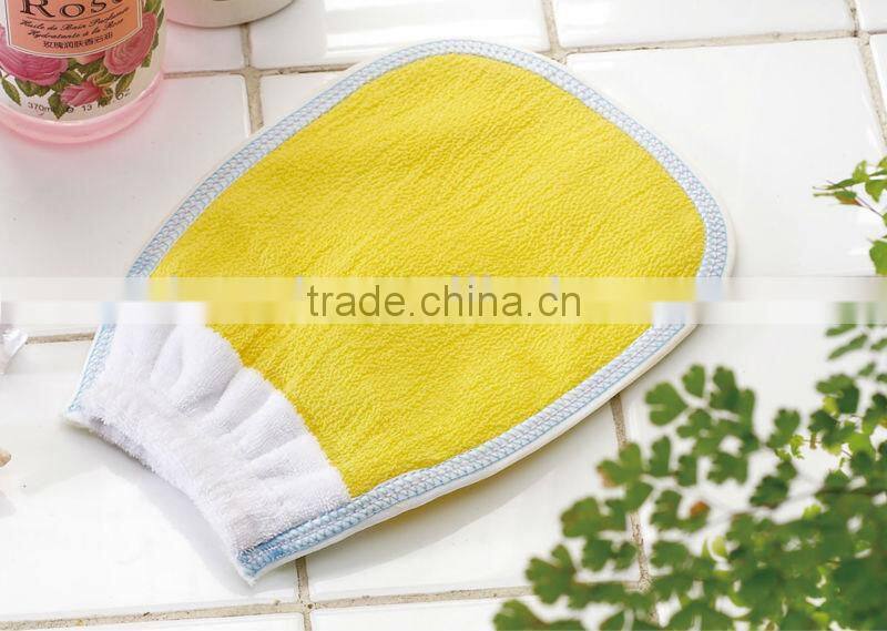 wholesale high grade five fingers bathing gloves,exfoliating gloves bath mitt wholesale