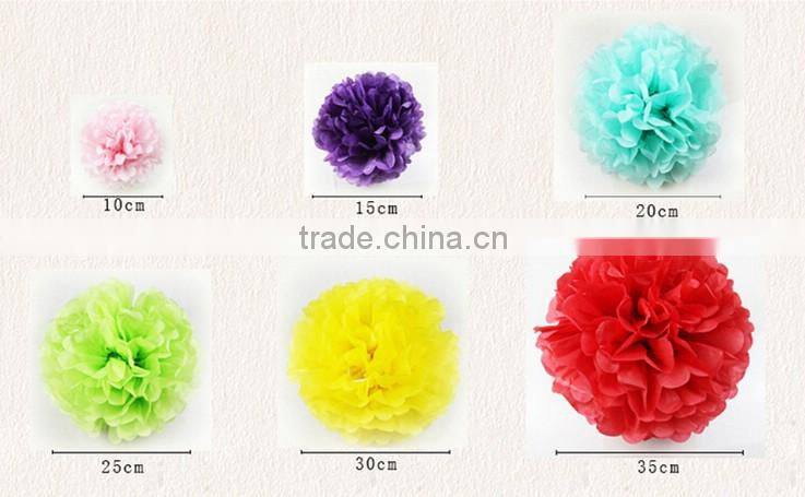 artificial tissue paper flower ball for your big day