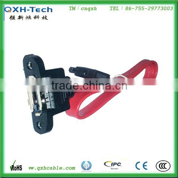 Factory Supply 30cm Male Pug With Mount Panel to Sata Cable
