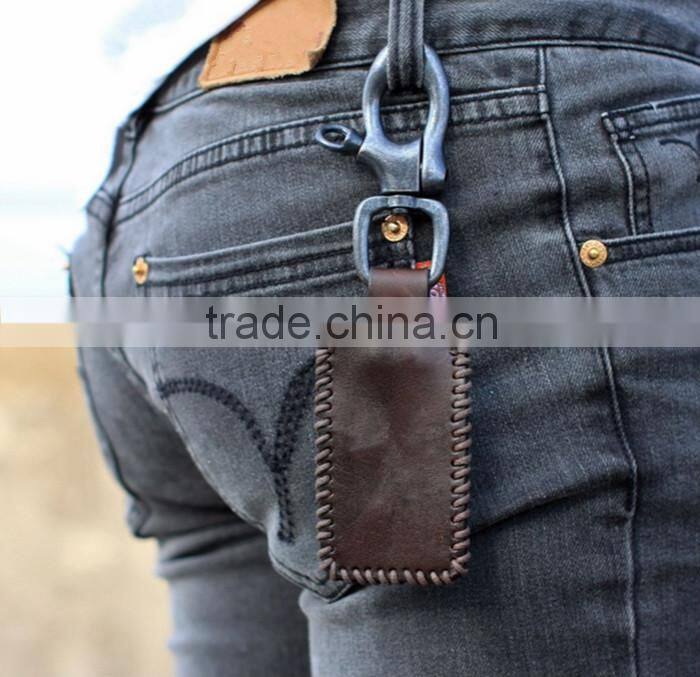 2016 factory wholesale key holder popular leather key case multifunction key holder with hook