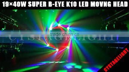 19X40W LED Super K10 Bee Eye Moving Head Stage Beam Light