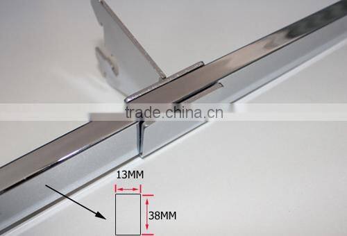Slotted mounted bracket for tube display support
