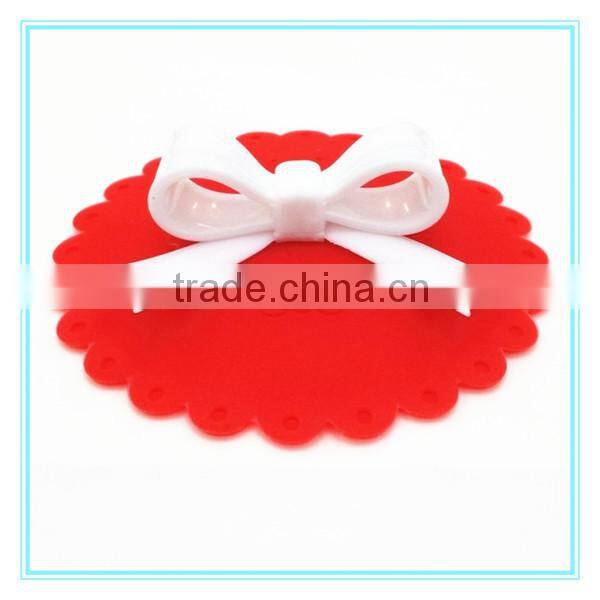 cute animal shape round heat resistant silicone lid