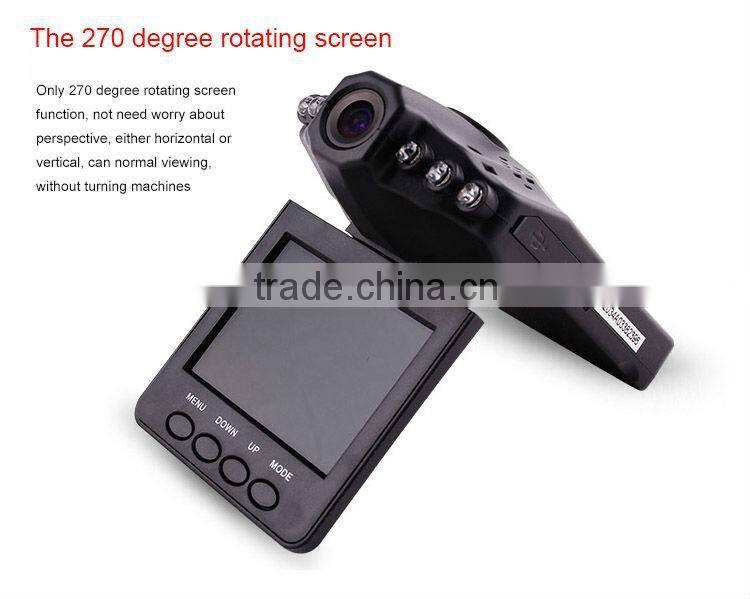 2.5 Inch TFT Screen 720P HD 270 Degree Rotatable 6 LED Night Vision Car Dash Cam