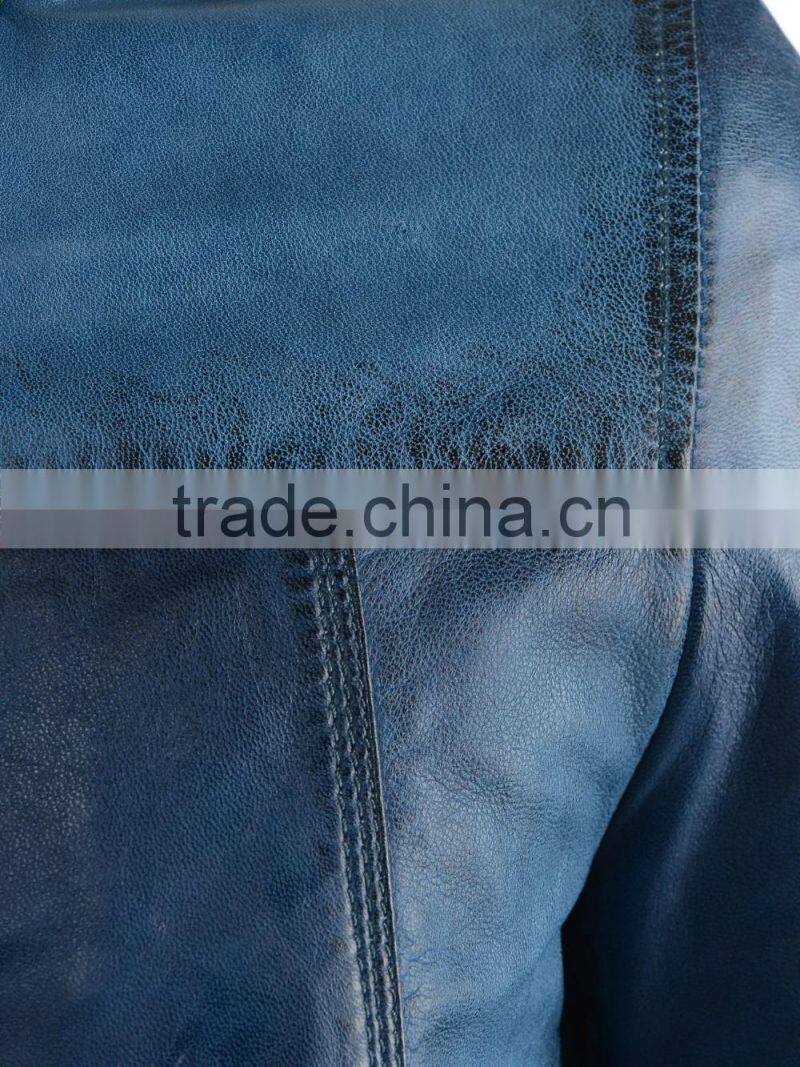 Classical Mens Classic Leather Jacket Fashion 2016