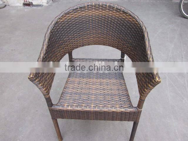 outdoor furniture good quality leisure handmade rattan wicker stacking garden chair YC103