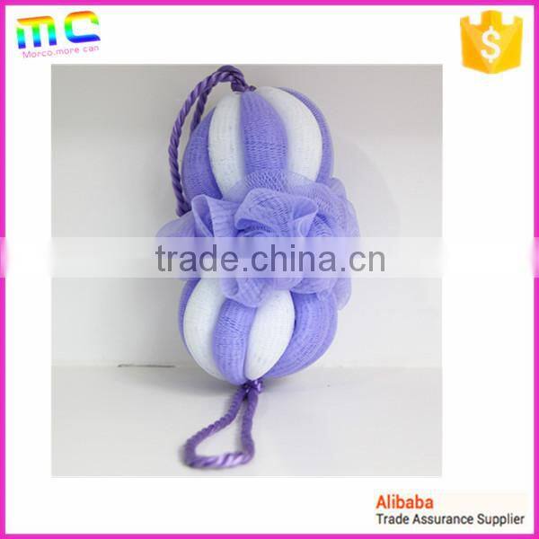 two-section pumpkin double color longe bath brush