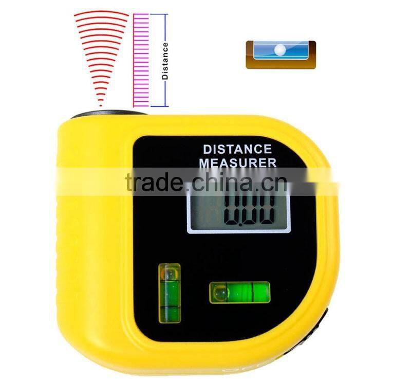 OEM Digital portable Ultrasonic Range finder with laser pointer 18M